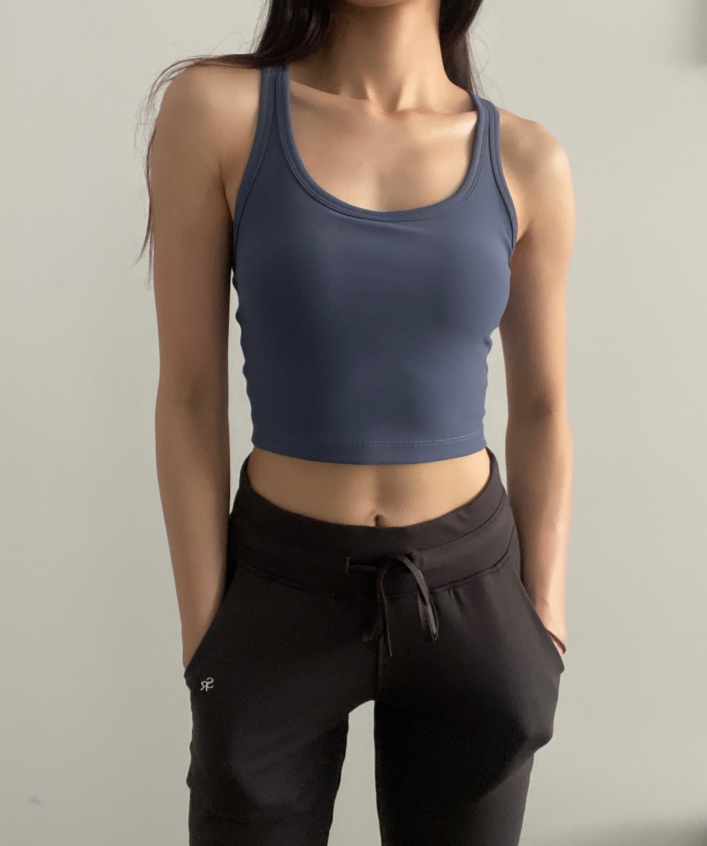 ARI RIBBED TANK BRA