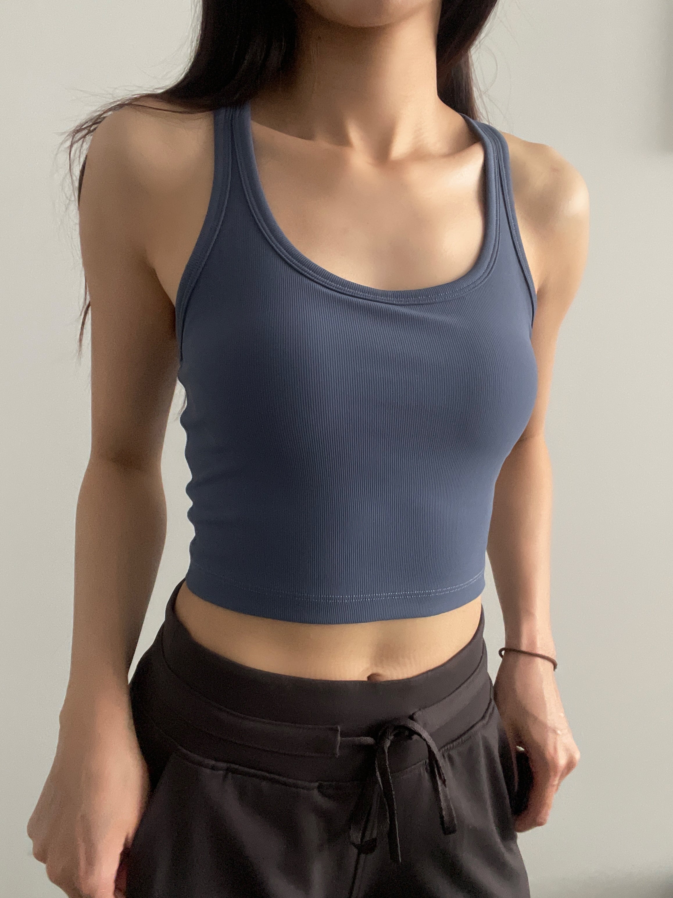 ARI RIBBED TANK BRA