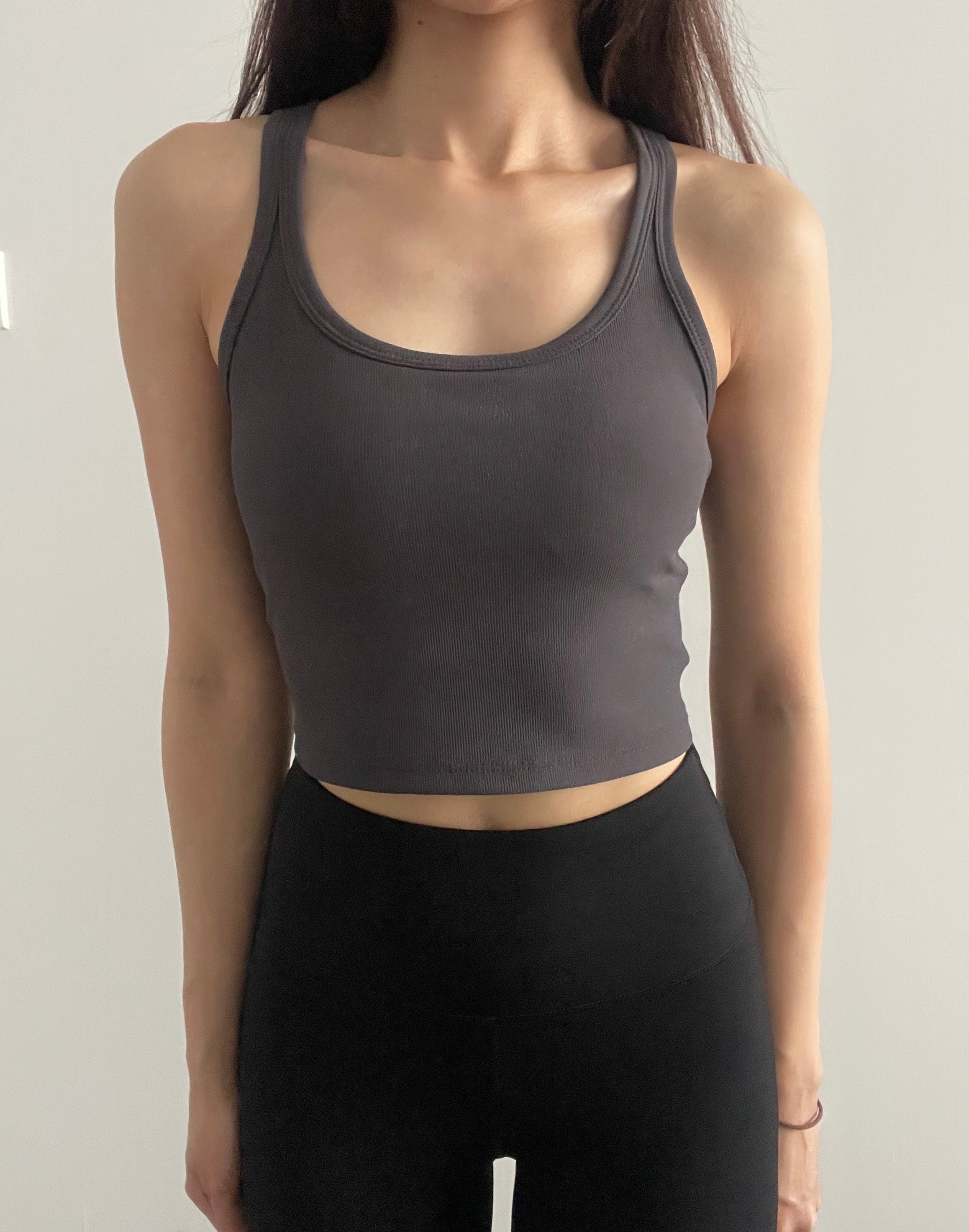 ARI RIBBED TANK BRA